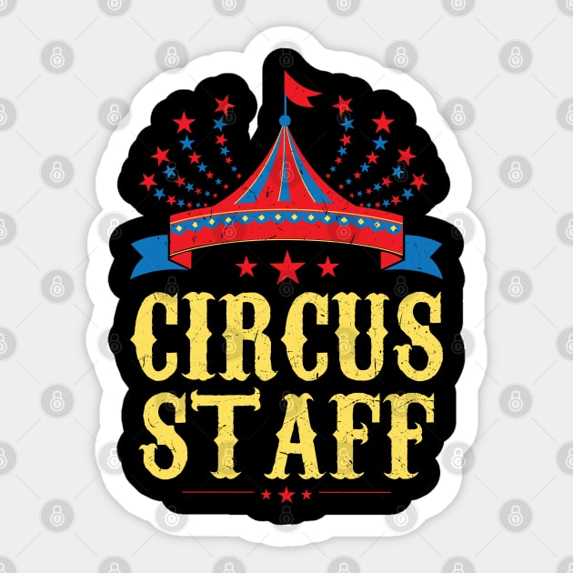 Circus Staff - Circus Party Ringmaster Sticker by Peco-Designs